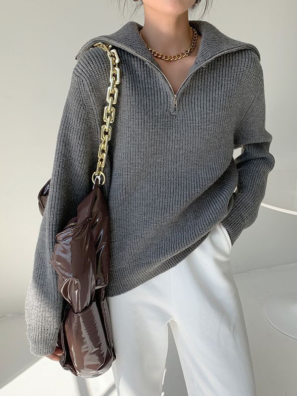 Zipper Knitwear