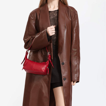 Zipper shoulder bag