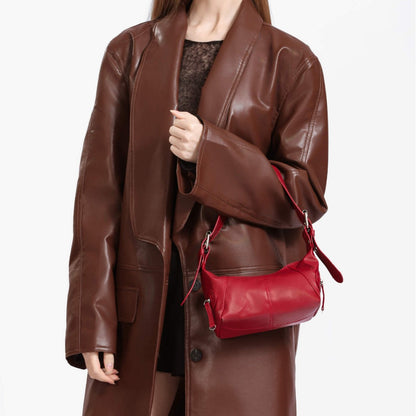 Zipper shoulder bag