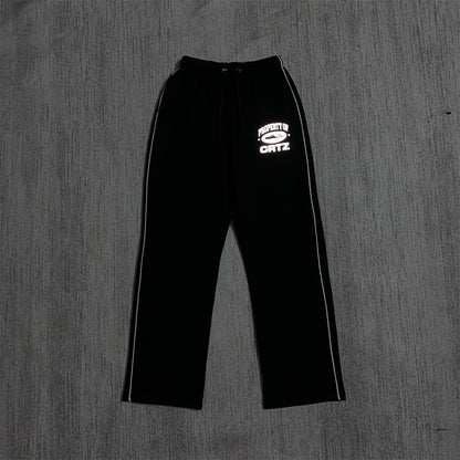 Zippered Casual Pants Set