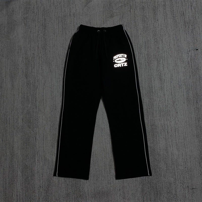 Zippered Casual Pants Set