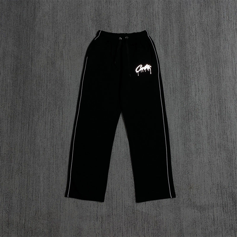 Zippered Casual Pants Set