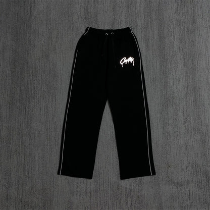 Zippered Casual Pants Set