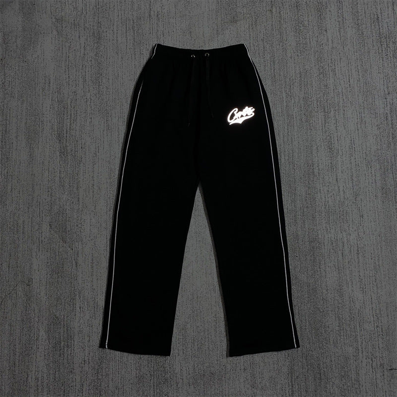 Zippered Casual Pants Set