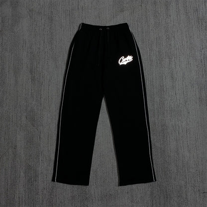 Zippered Casual Pants Set
