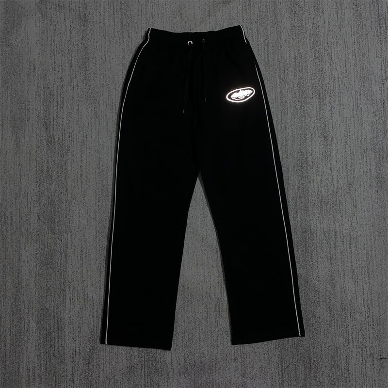 Zippered Casual Pants Set