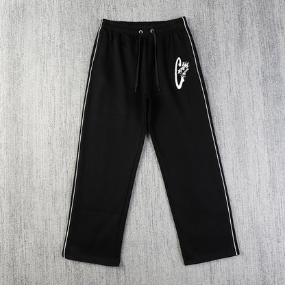 Zippered Casual Pants Set