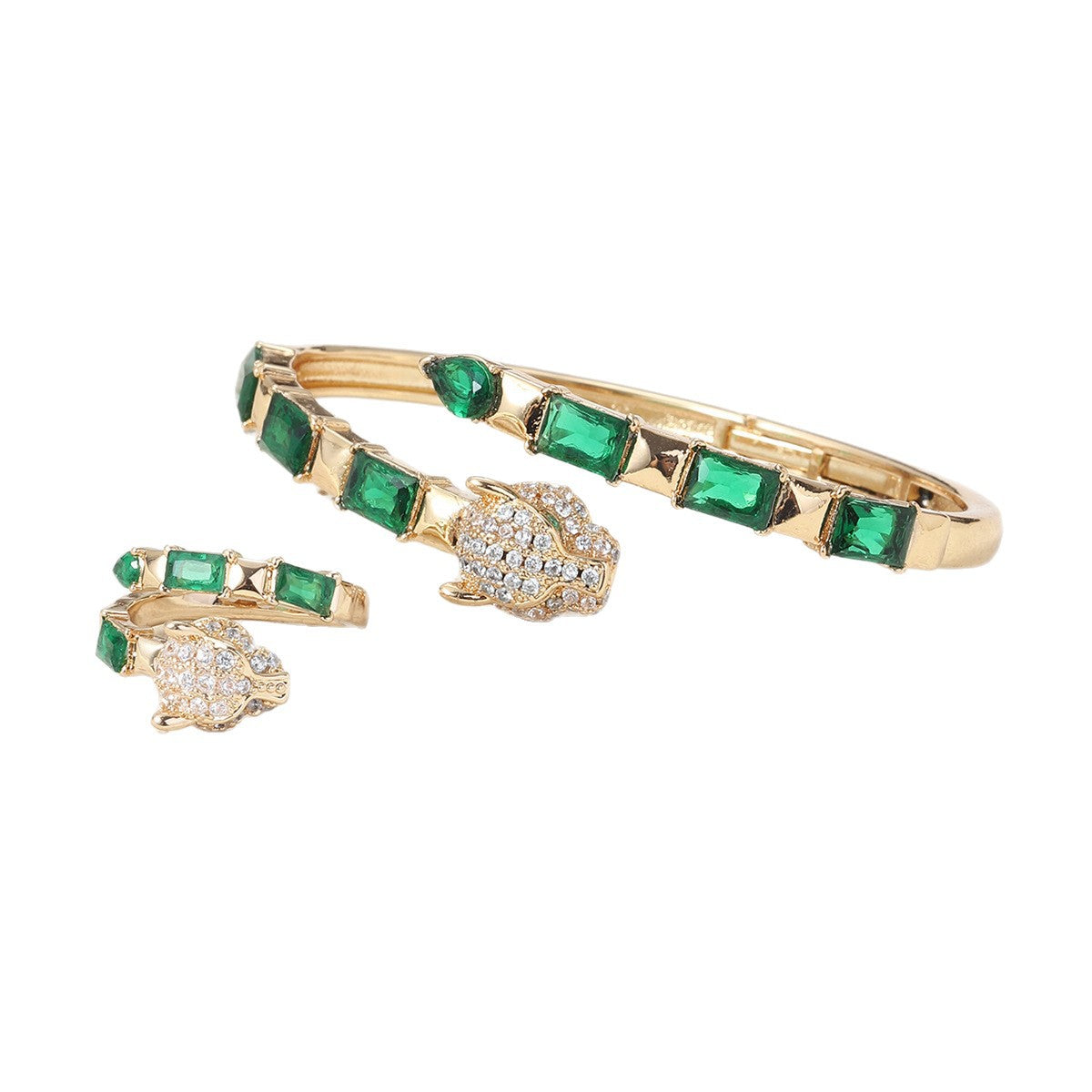 Zircon Bracelet and Ring Set