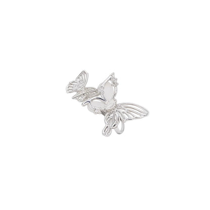 Zircon Butterfly Hollow Open Ring for Women