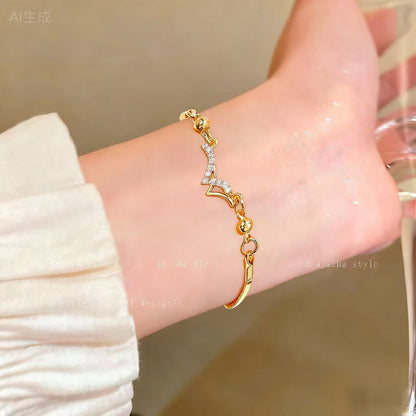 Zircon Butterfly Love Bracelet