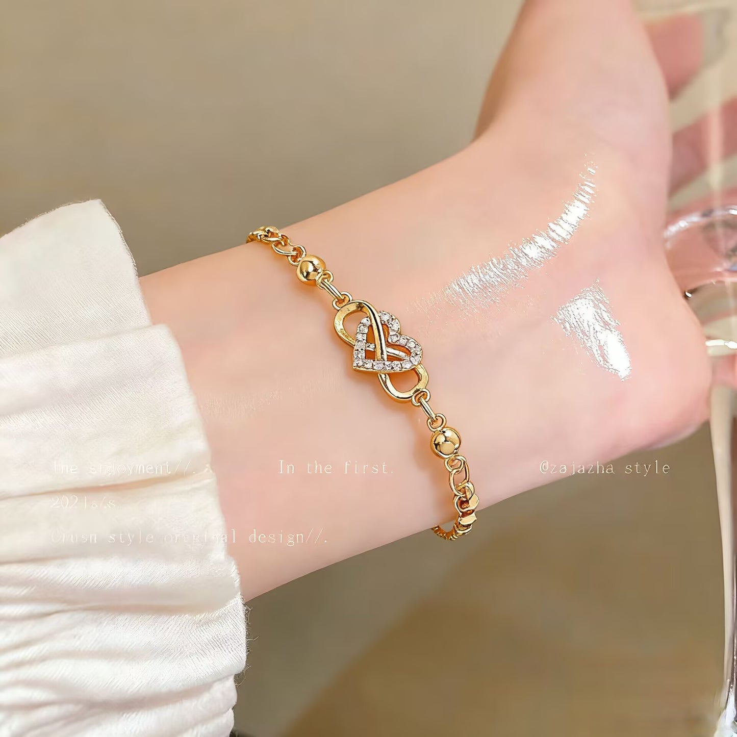 Zircon Butterfly Love Bracelet