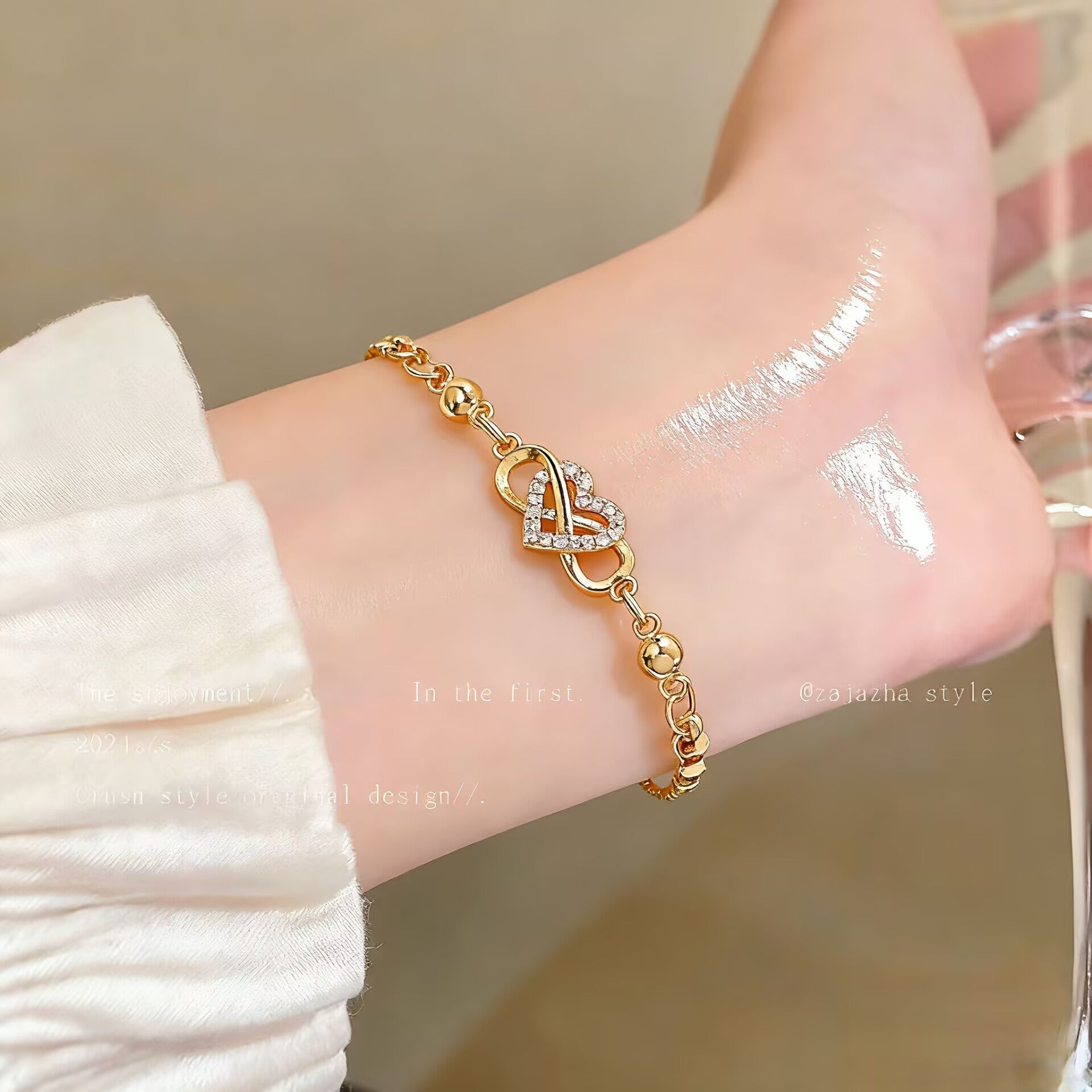 Zircon Butterfly Love Bracelet