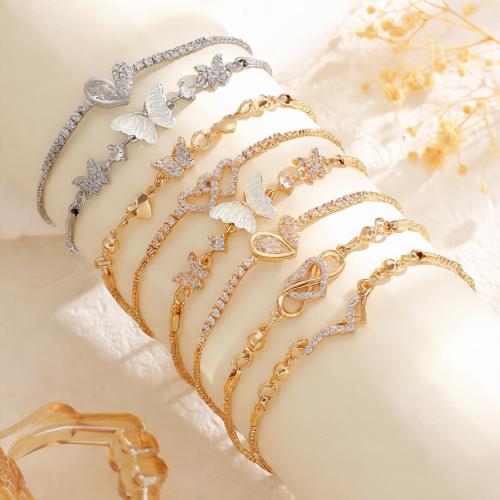 Zircon Butterfly Love Bracelet