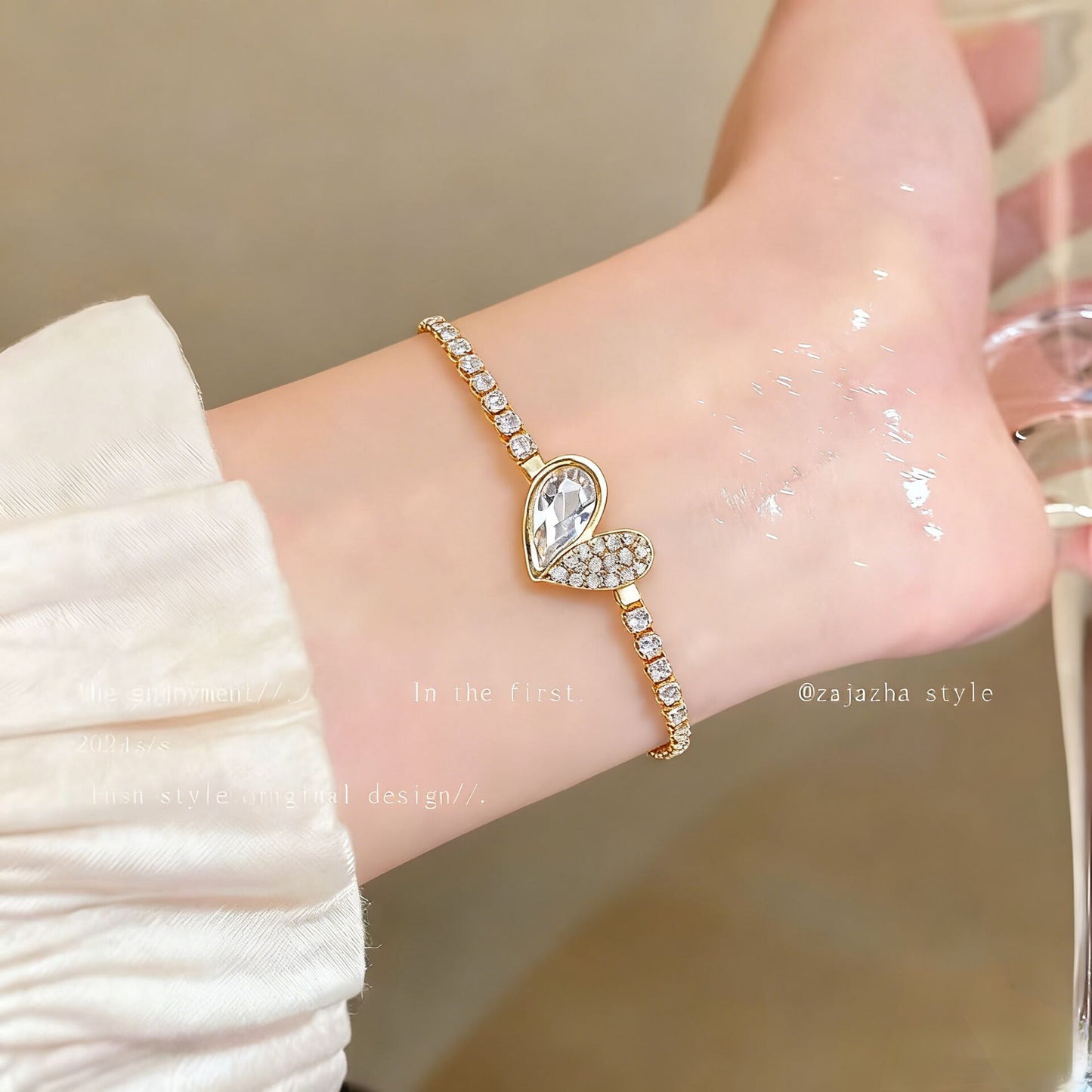 Zircon Butterfly Love Bracelet