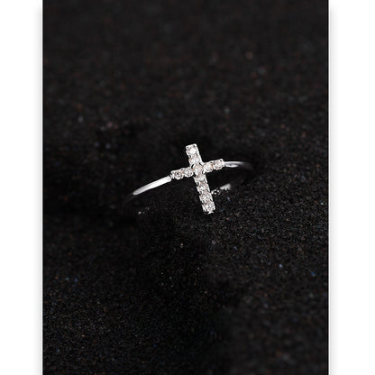 Zircon Cross Ring