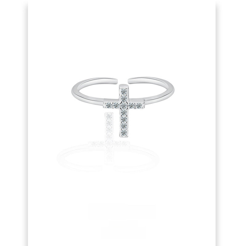 Zircon Cross Ring