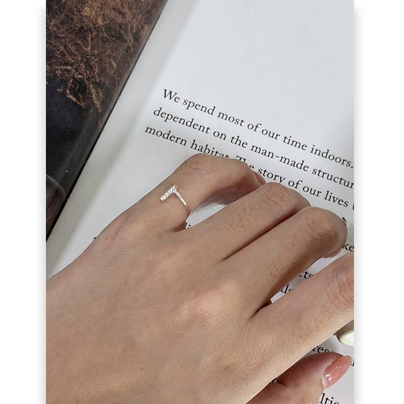 Zircon Cross Ring