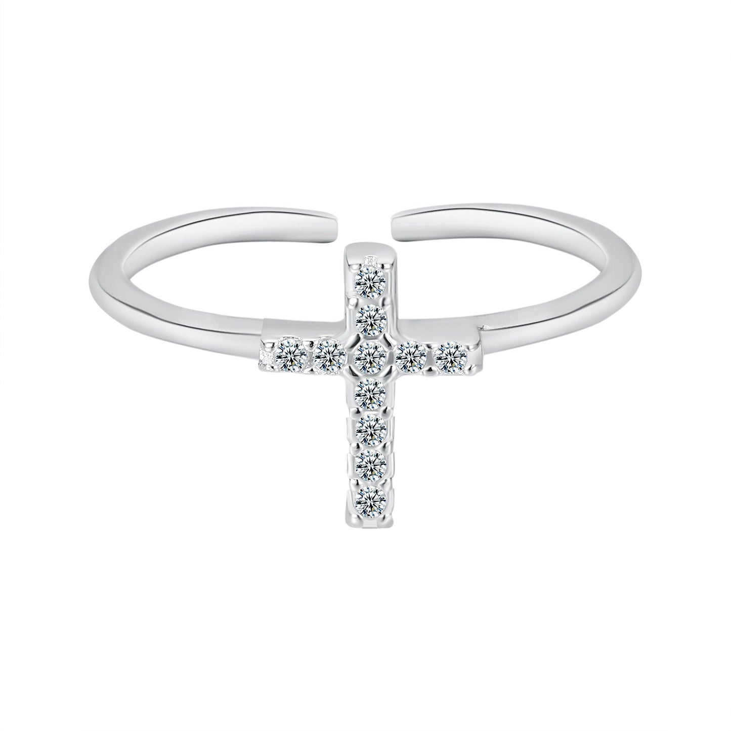 Zircon Cross Ring