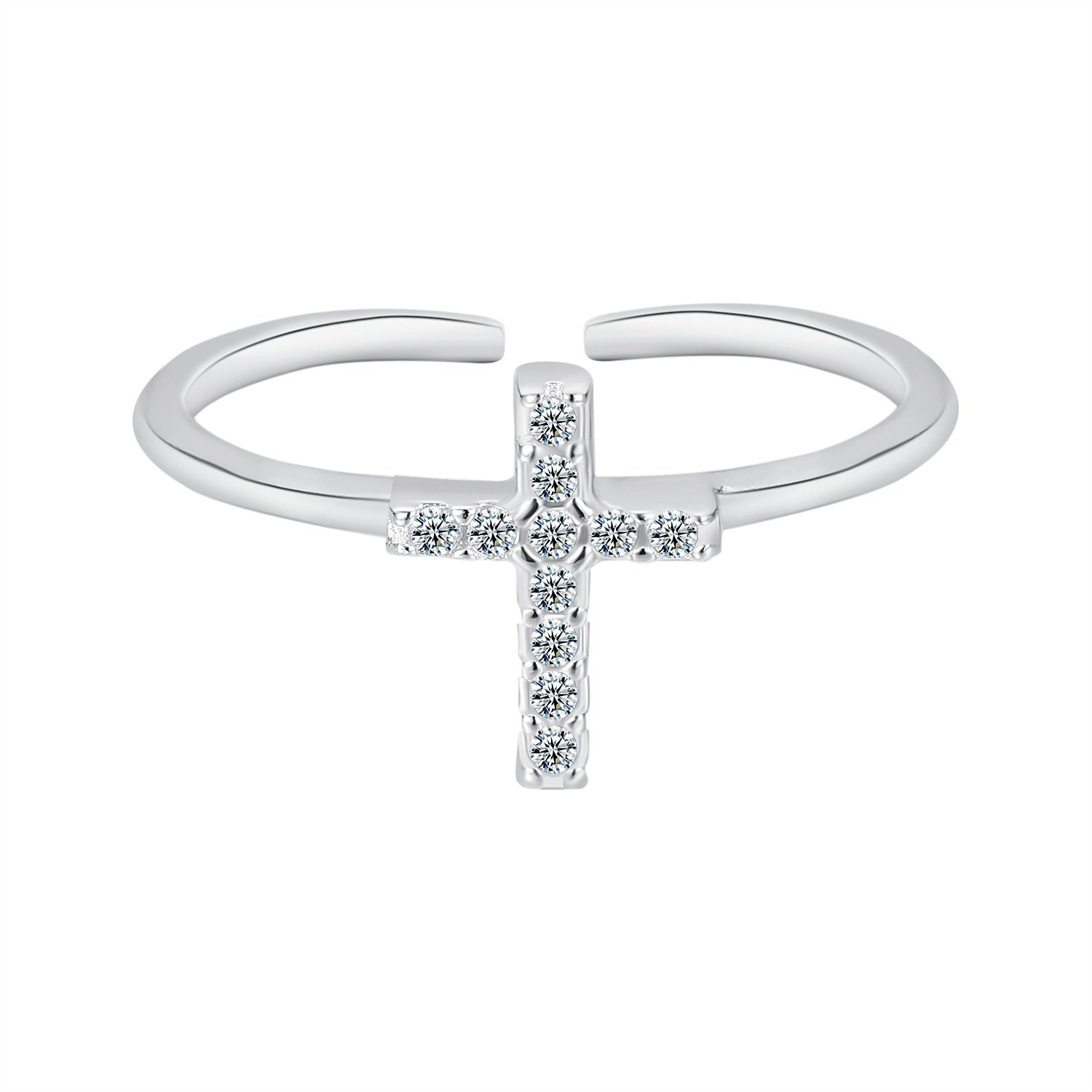 Zircon Cross Ring