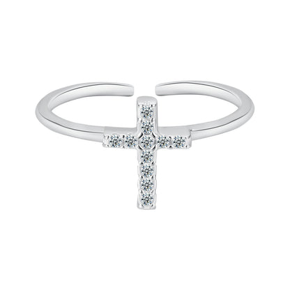 Zircon Cross Ring