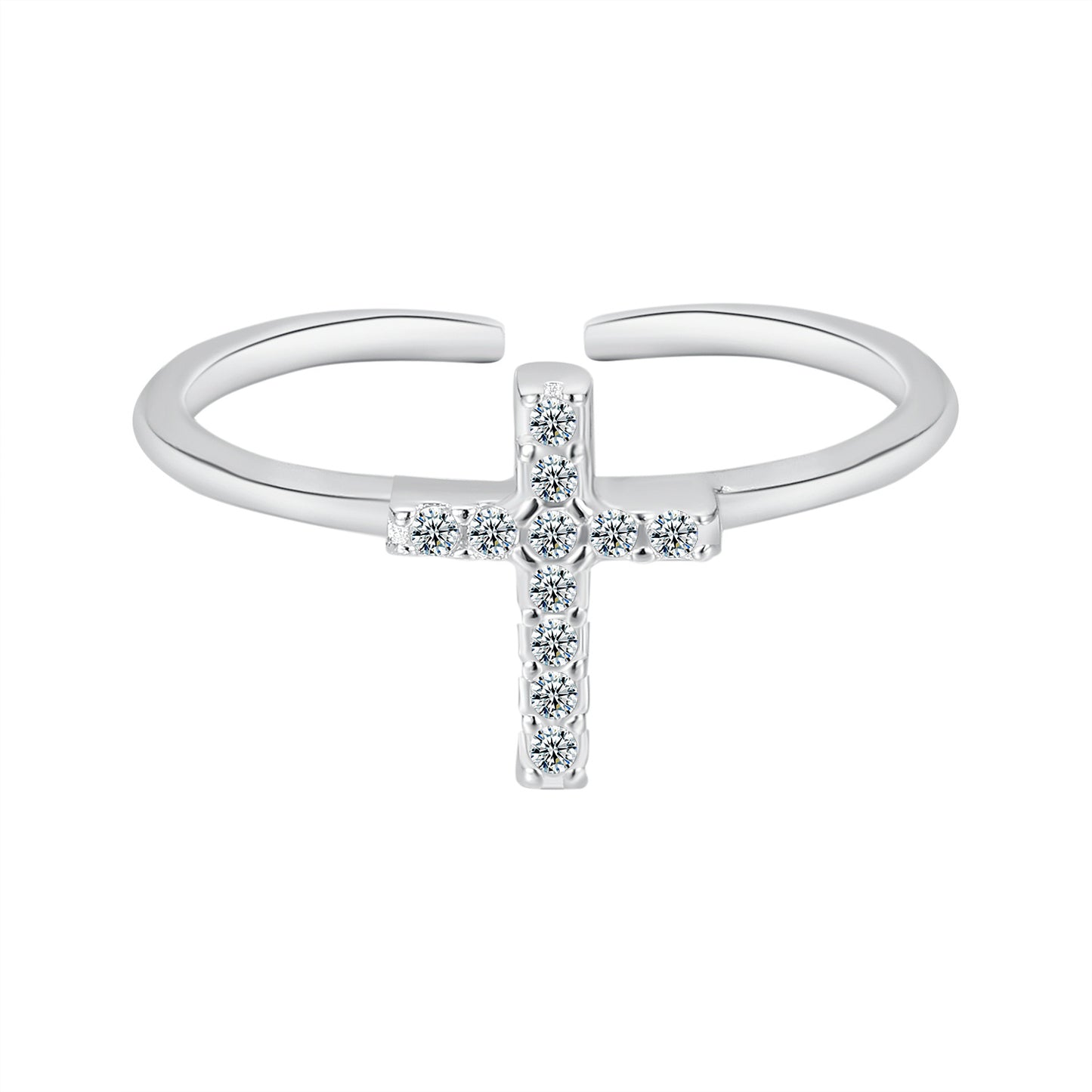 Zircon Cross Ring