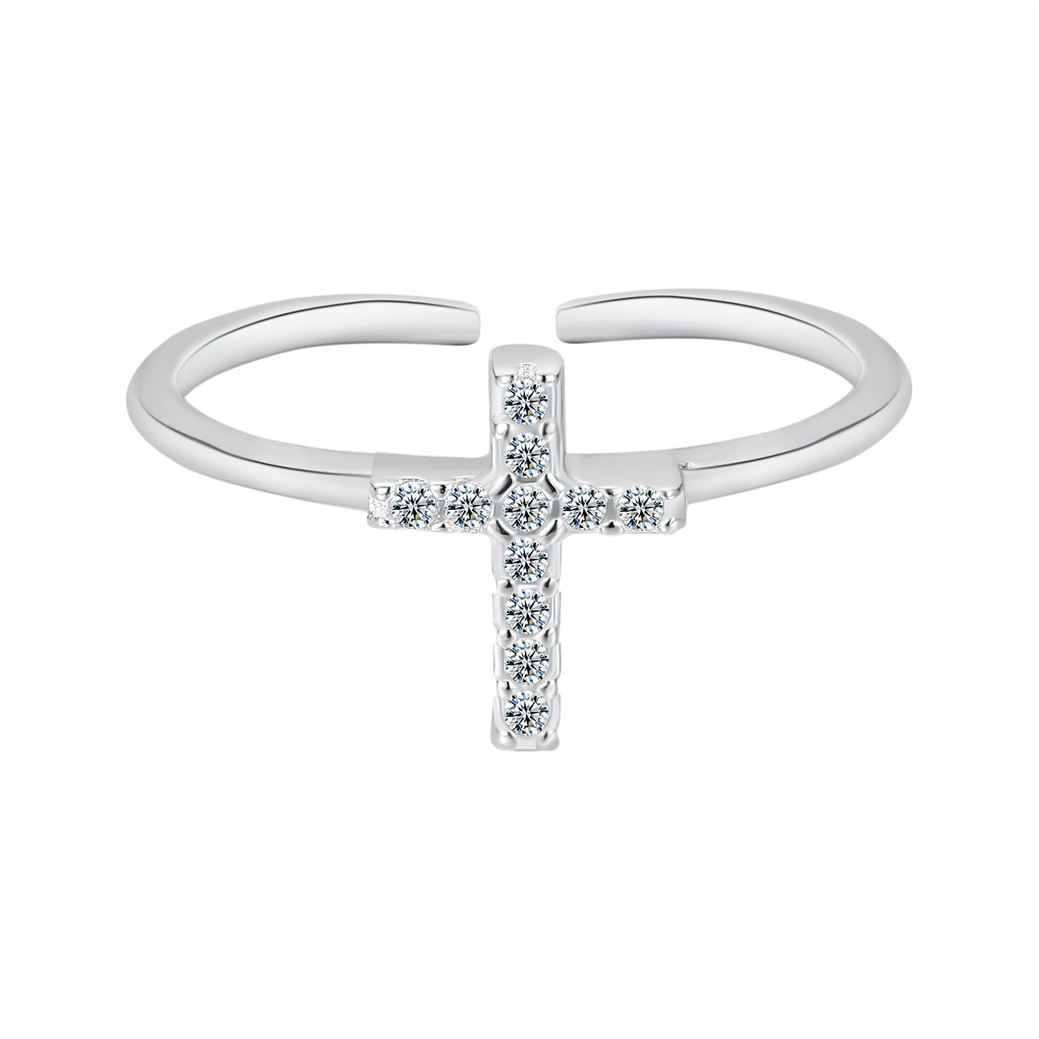 Zircon Cross Ring