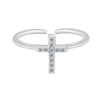 Zircon Cross Ring