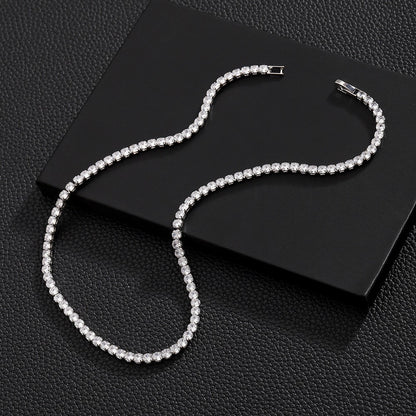 Zircon Cuban Chain Necklace