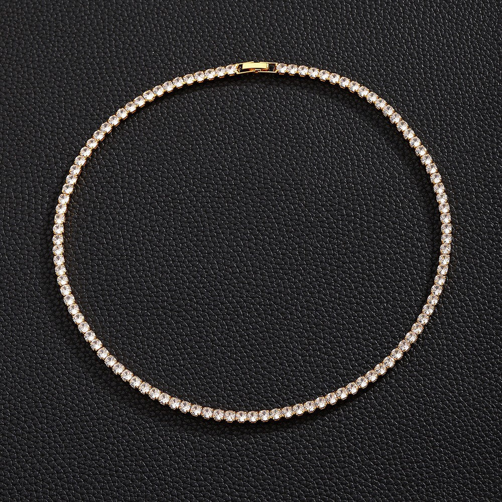 Zircon Cuban Chain Necklace