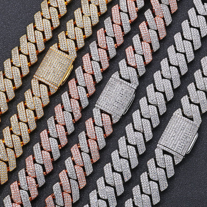 Zircon Diamond Cuban Chain Necklace
