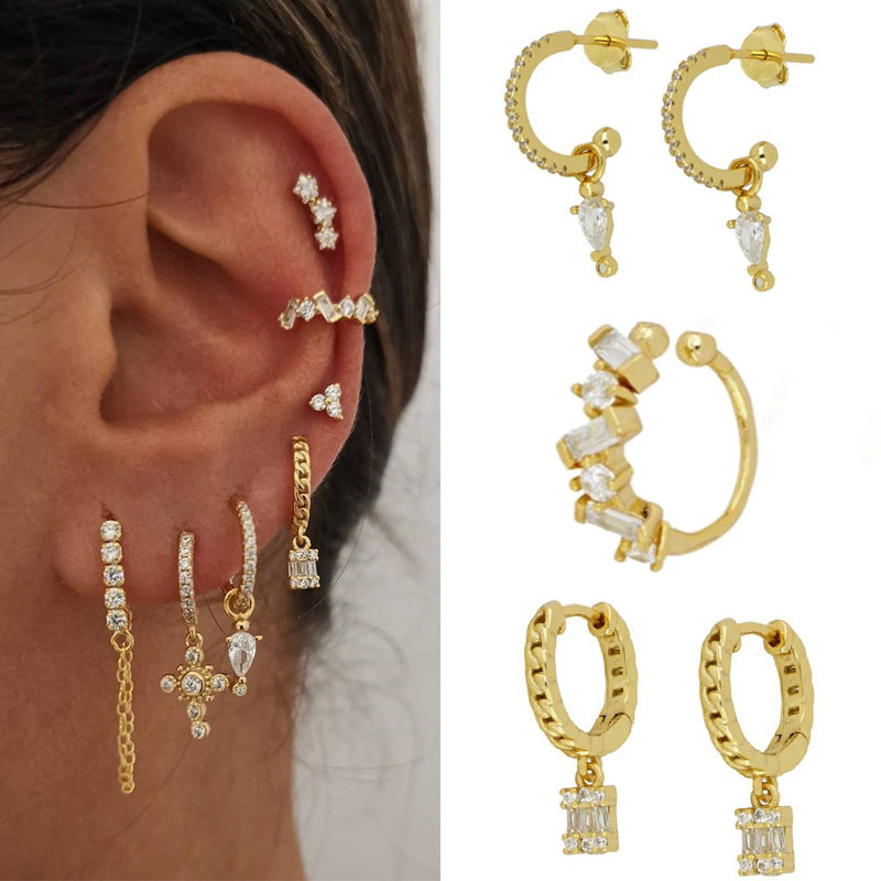 Zircon eardrop with drill