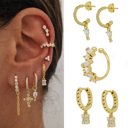 Zircon eardrop with drill