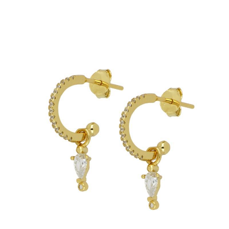 Zircon eardrop with drill