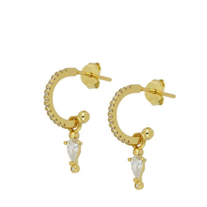 Zircon eardrop with drill