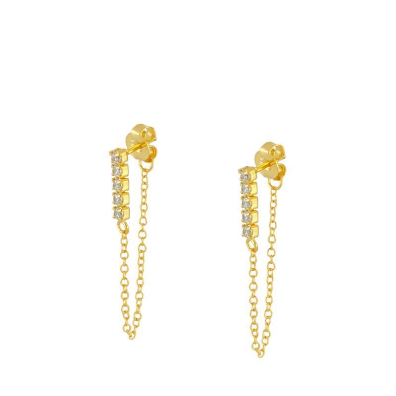 Zircon eardrop with drill