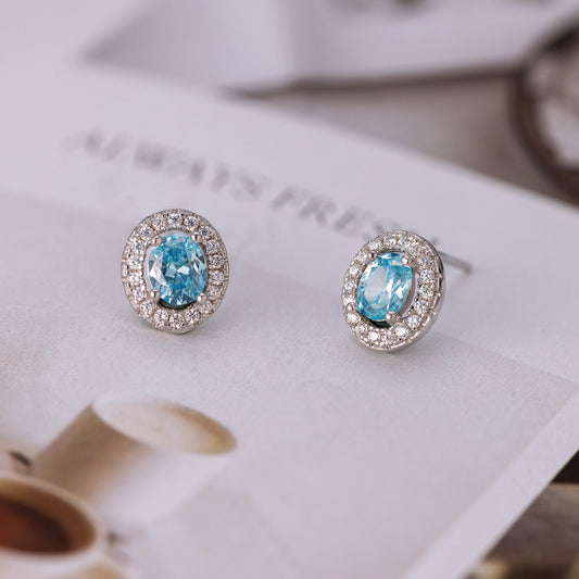 Zircon earrings