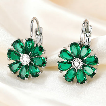 Zircon earrings