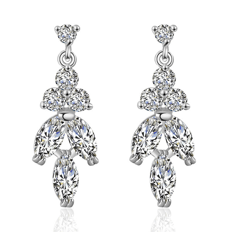 Zircon earrings