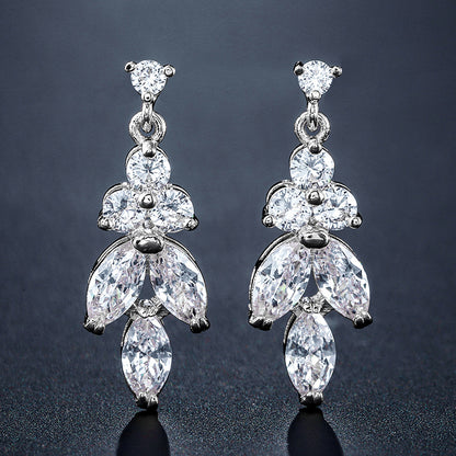 Zircon earrings