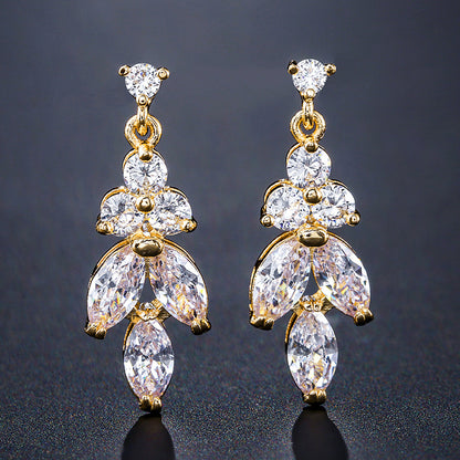Zircon earrings