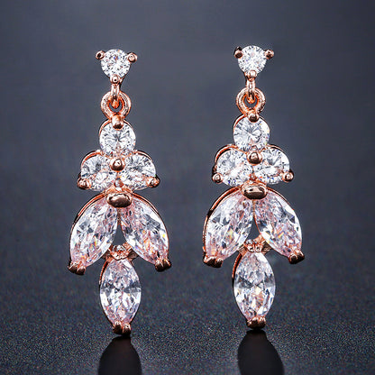 Zircon earrings