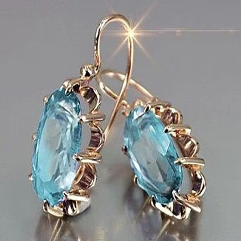 Zircon Gemstone Multilayer Earrings