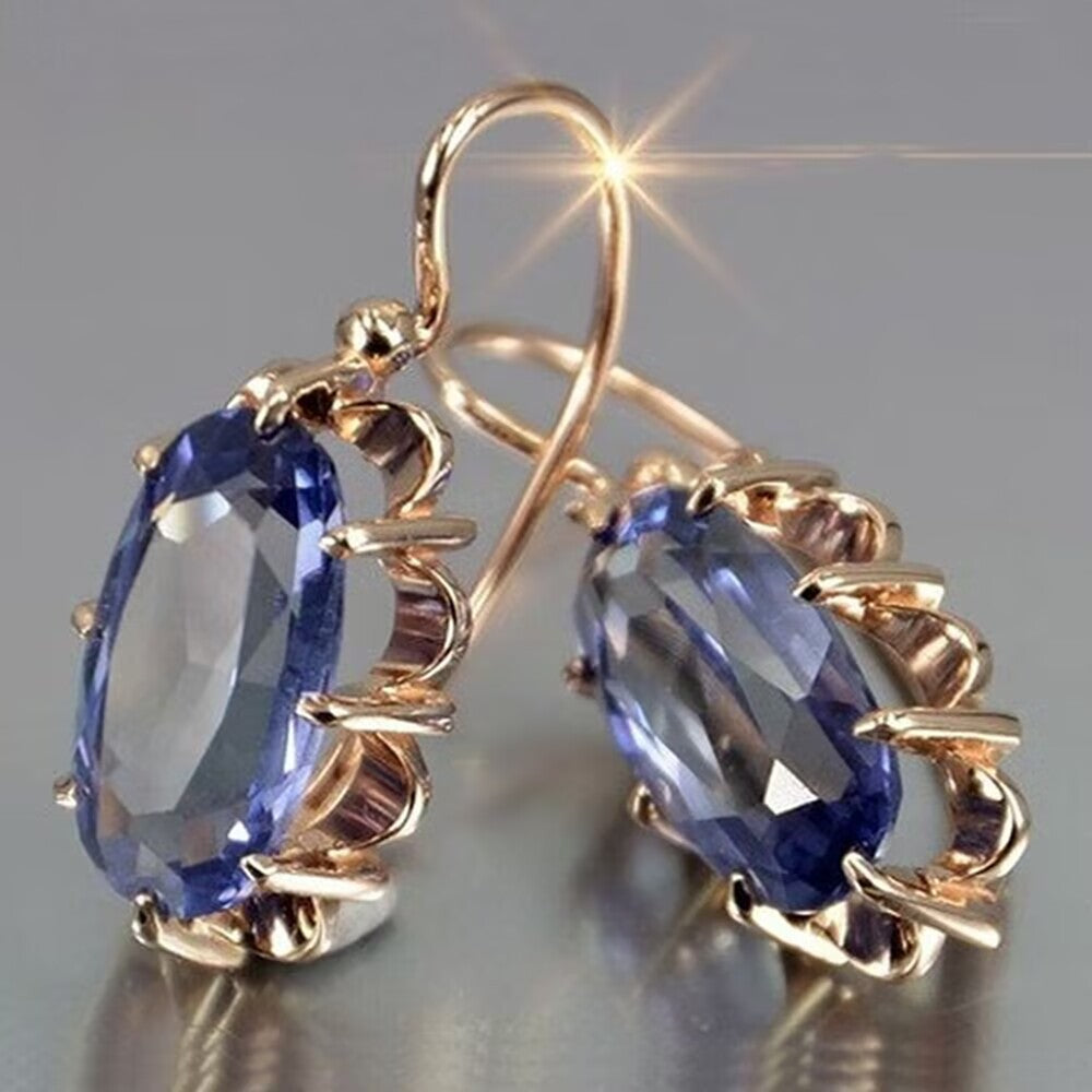 Zircon Gemstone Multilayer Earrings