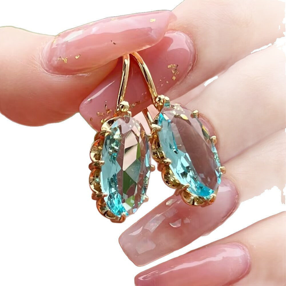 Zircon Gemstone Multilayer Earrings