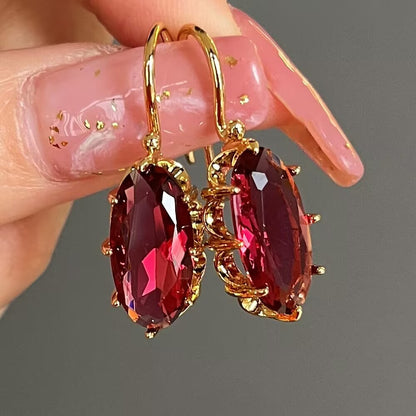 Zircon Gemstone Multilayer Earrings