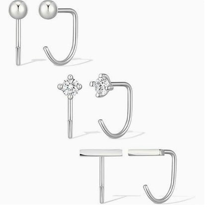 Zircon Geometric Earrings Set