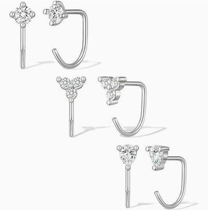 Zircon Geometric Earrings Set