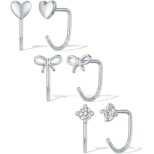 Zircon Geometric Earrings Set