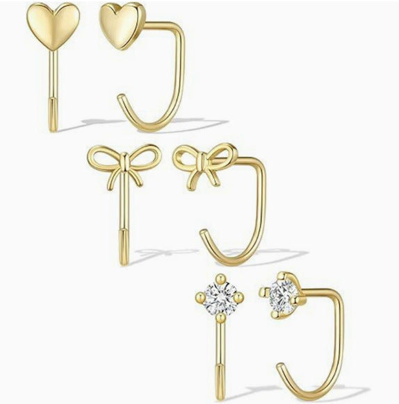 Zircon Geometric Earrings Set