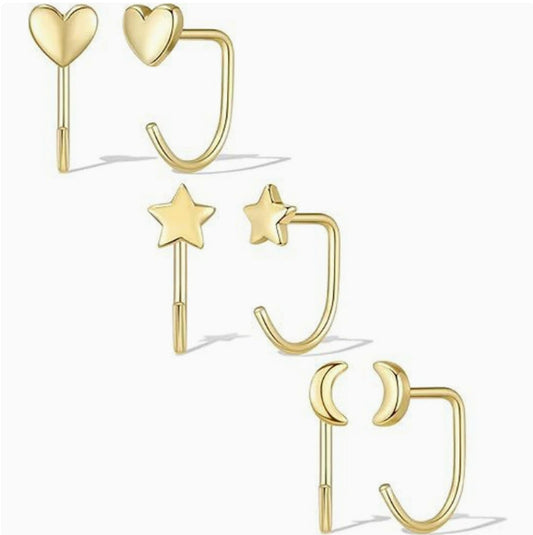 Zircon Geometric Earrings Set